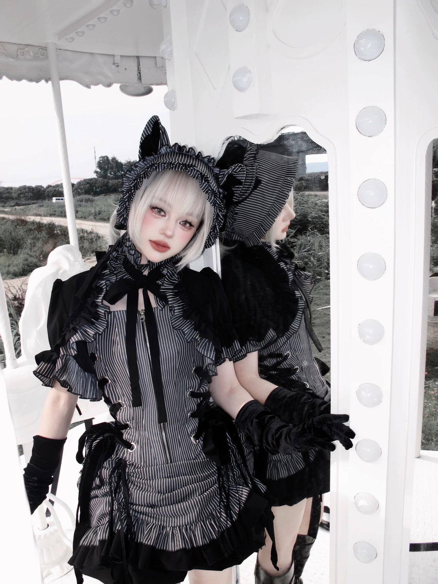 【受注予約~8/6】WEDNESDAY コルセットトップス・ショートボレロ・ショートパンツ【CATCOCOON】