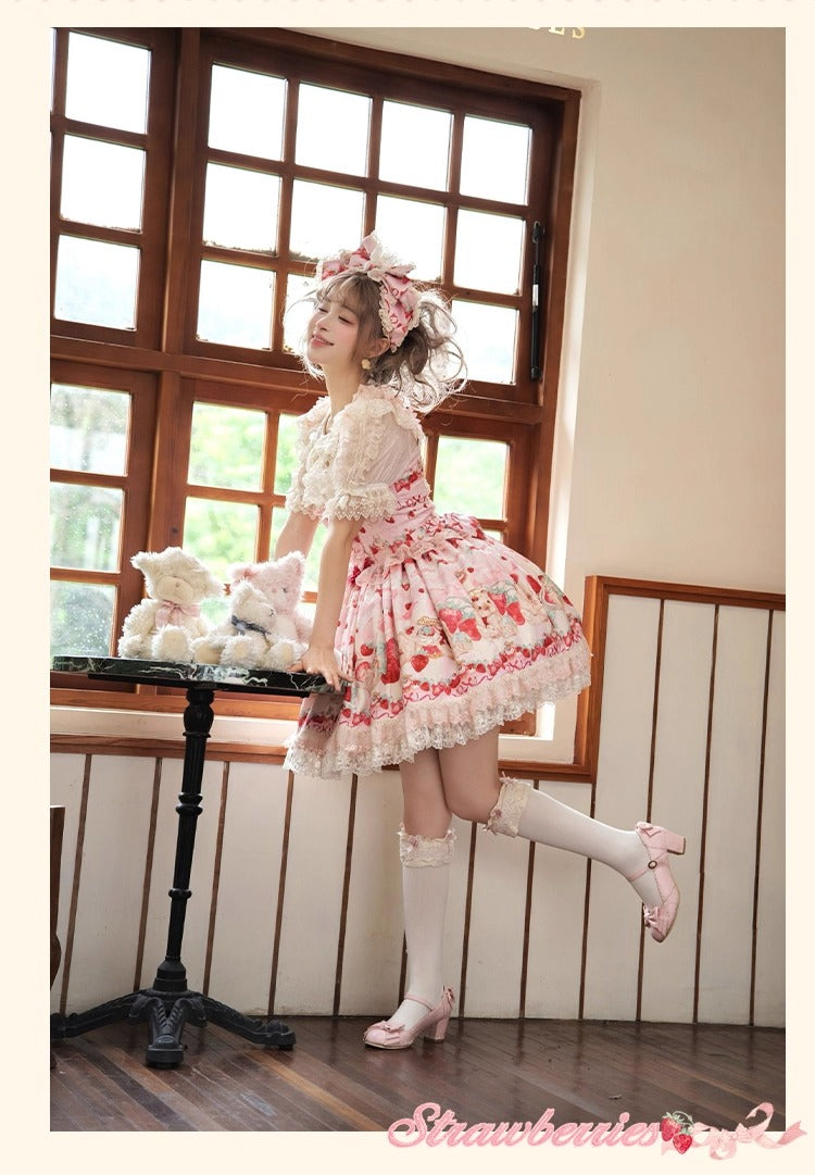 【受注予約~10/14】モルモットベリー ジャンパースカートセット【櫻姫】