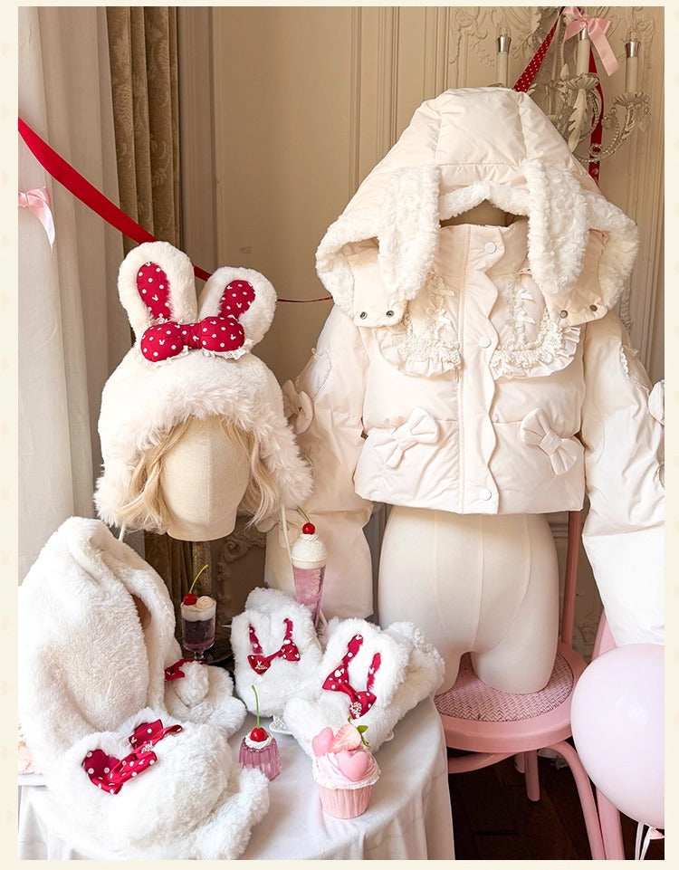 【受注予約~11/12】Winter Rabbit ショートダウンコート【花与珍珠匣】