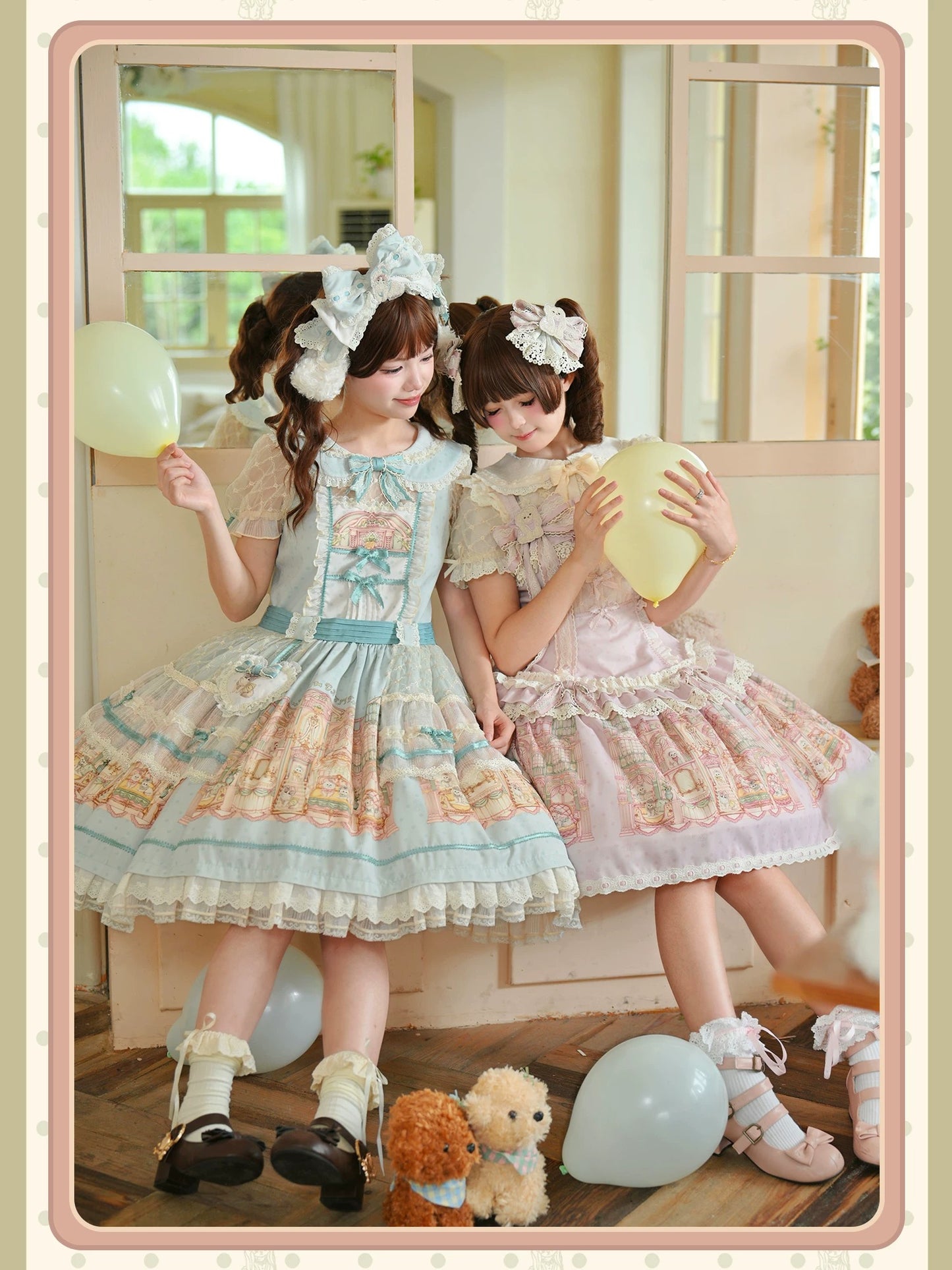 【受注予約~9/6】Fluffy Cat Castle ワンピース・ジャンパースカート【Alice Girl】