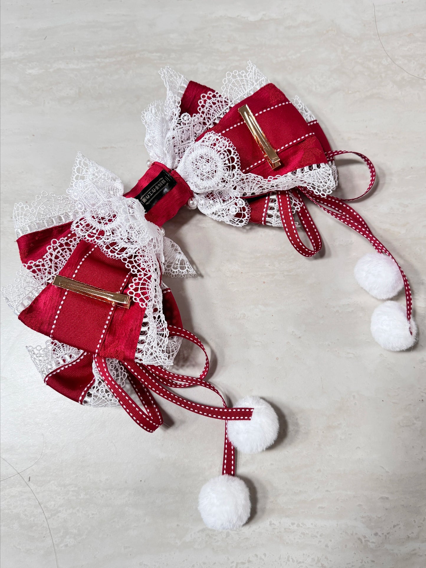 ヴェール付きリボンピン【妹抖手作工作屋】