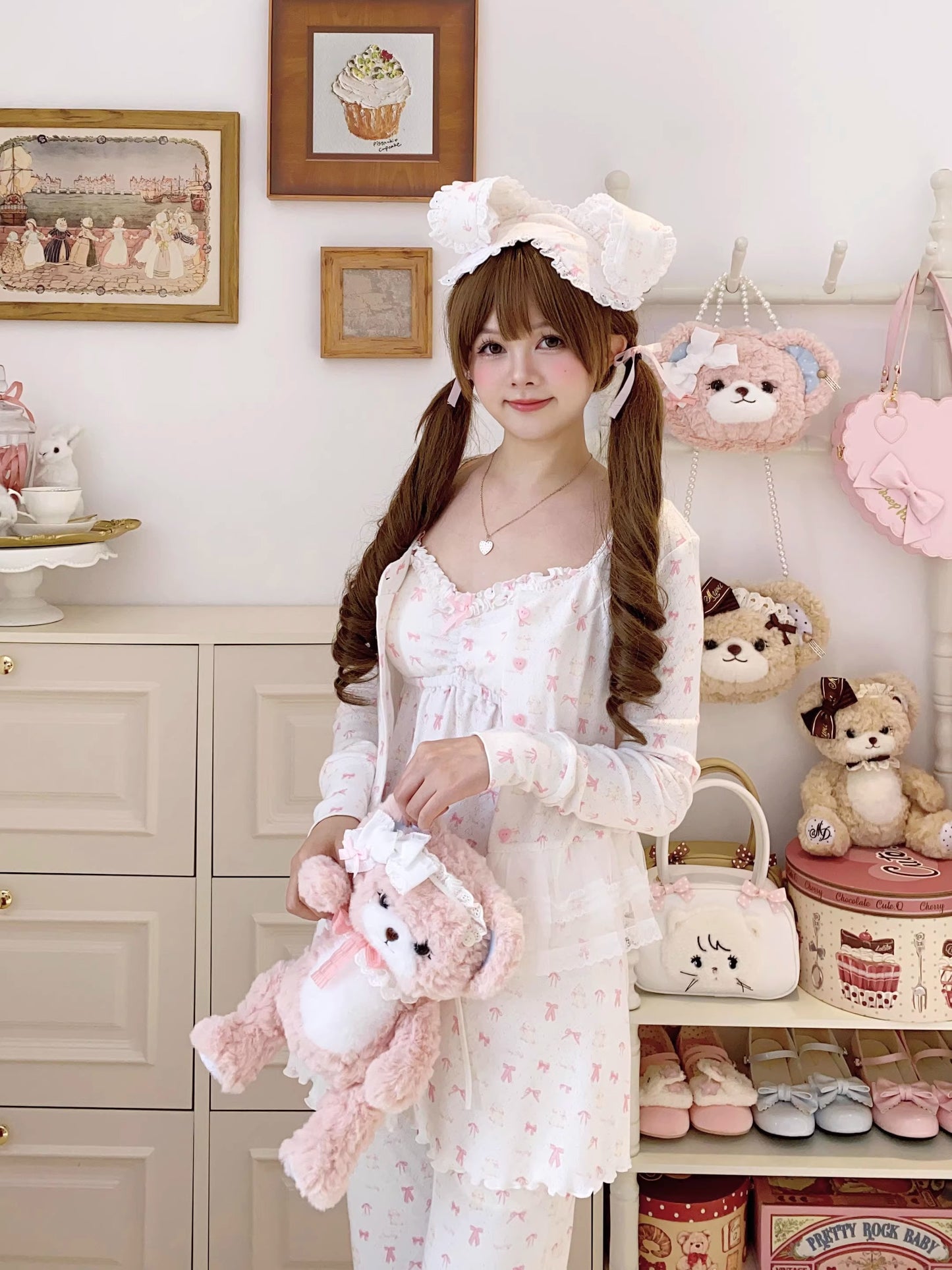 リボンナイトウェア【Sheep Puff】