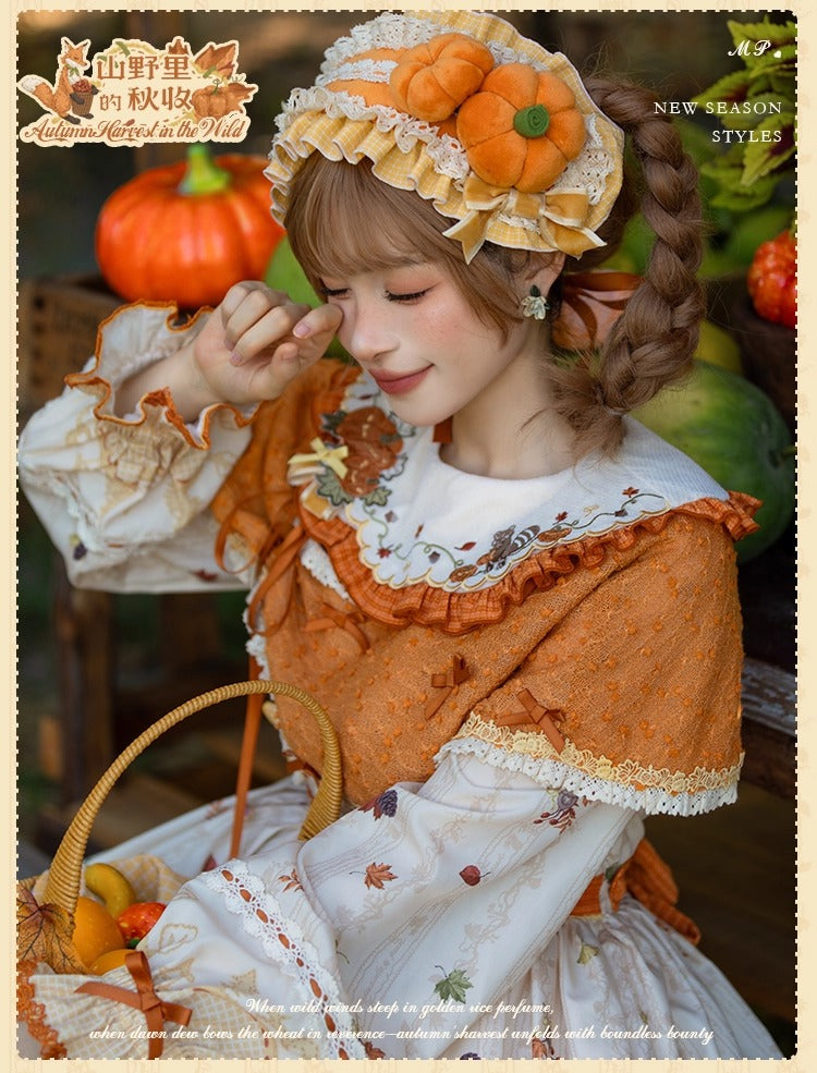 [Pre-orders open until October 2nd] Autumn Harvest in the Hill One-Piece Dress [Flowers and Pearl Box]