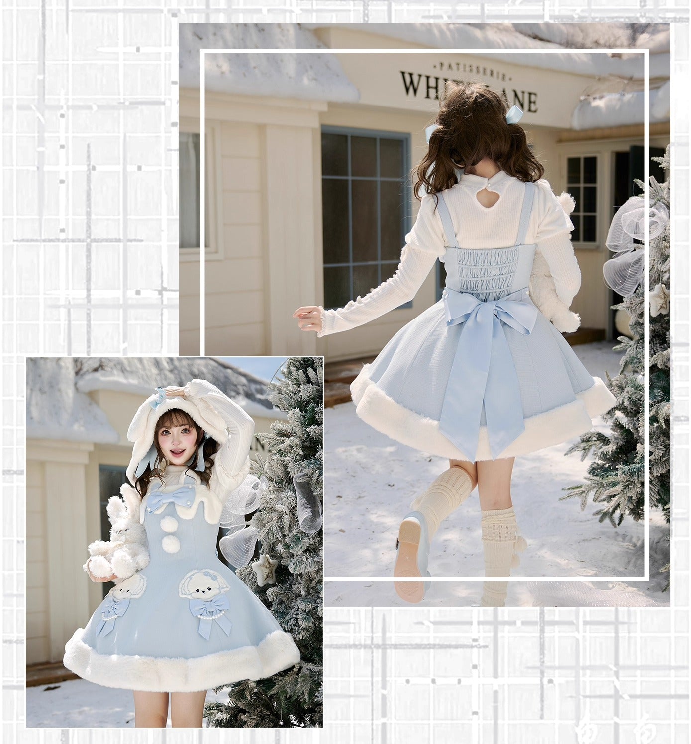 【受注予約~10/20】Champs Messenger ジャンパースカート・インナートップス【LizBird】