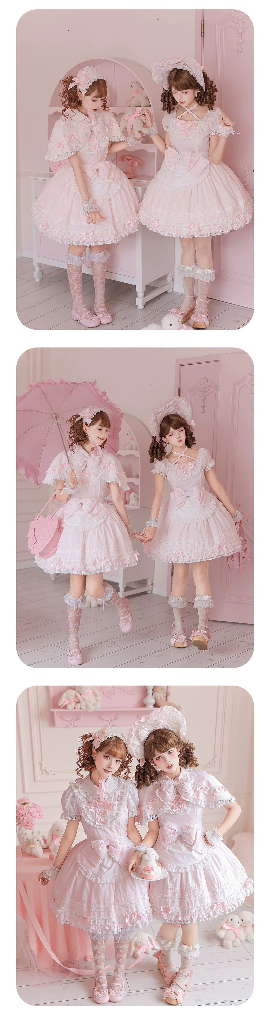 【受注予約~10/13】Pearl Doll ジャンパースカート・ワンピース【Sheep Puff】