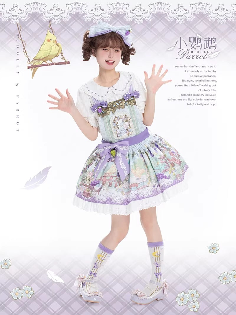 Little Parrot サロペット・カチューシャセット【B.DOLLY】