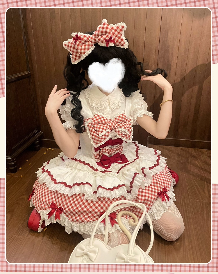 【受注予約~9/15】Sweetie Pie ジャンパースカート・カチューシャセット【櫻姫】