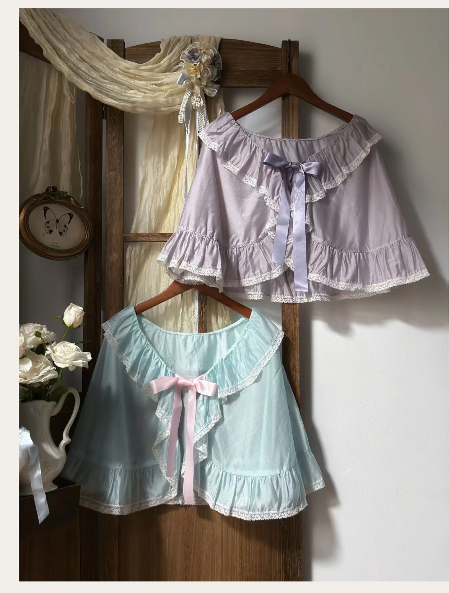 【受注予約~8/6】5th Anniversary Collection ワンピース・ケープセット【Birds Spice】