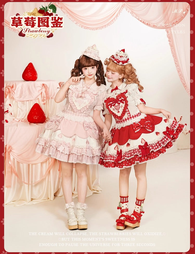 【受注予約~11/18】Strawberry Cake Illustration ブラウス【花与珍珠匣】