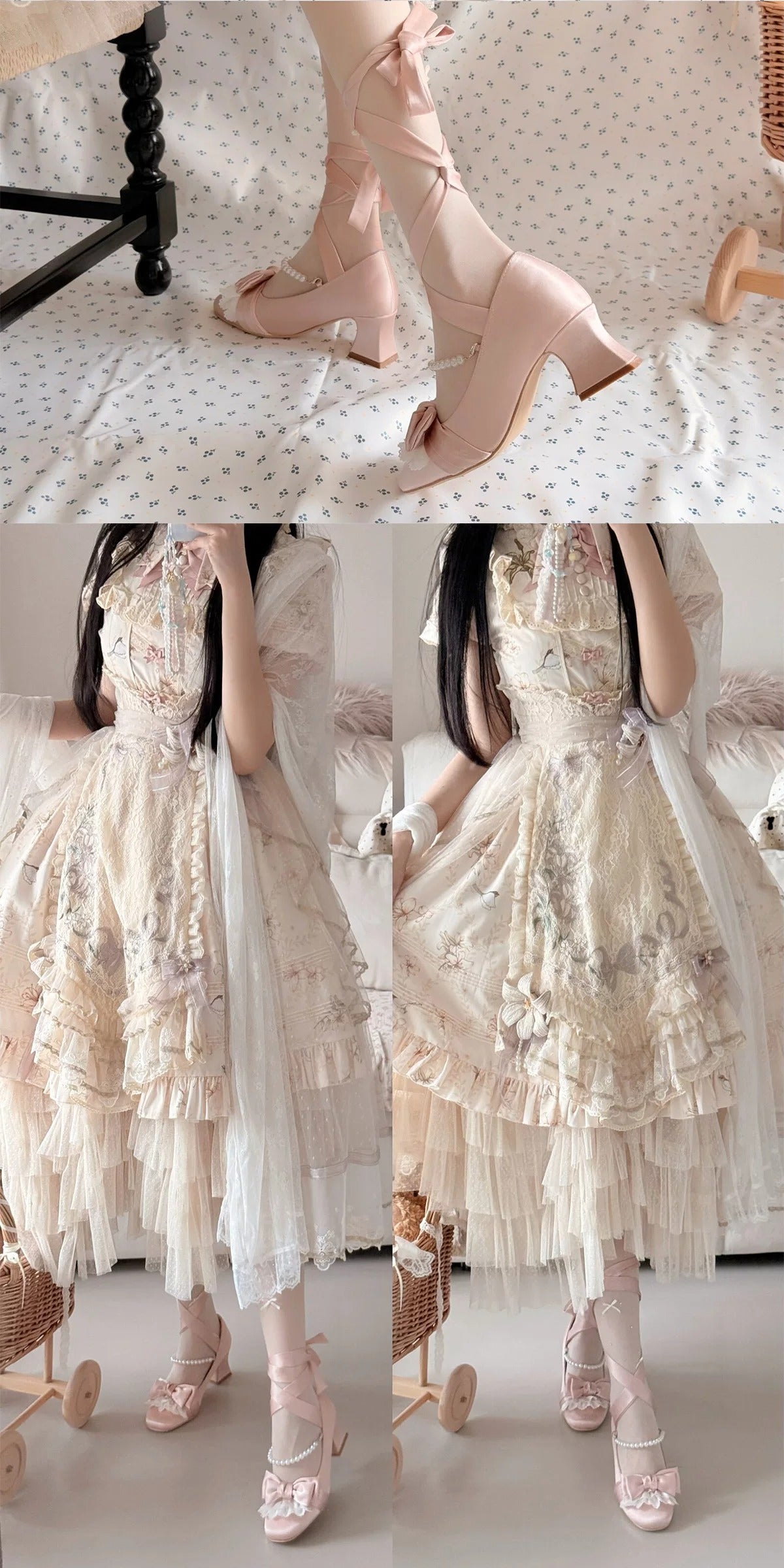【受注予約~5/11】Swan Song-Lace-Up Ver.- パンプス【MODO】