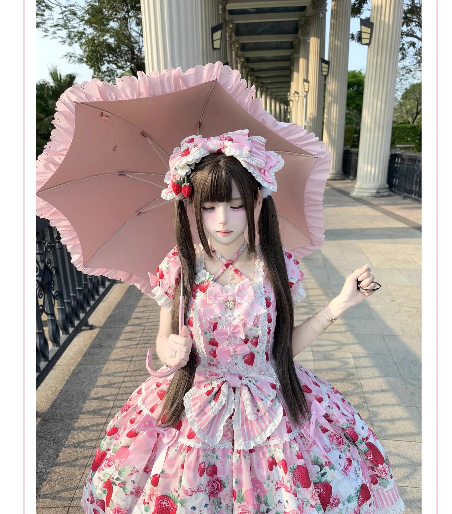 【受注予約~4/29】Strawberry Rabbit アクセサリー【Antique Doll】