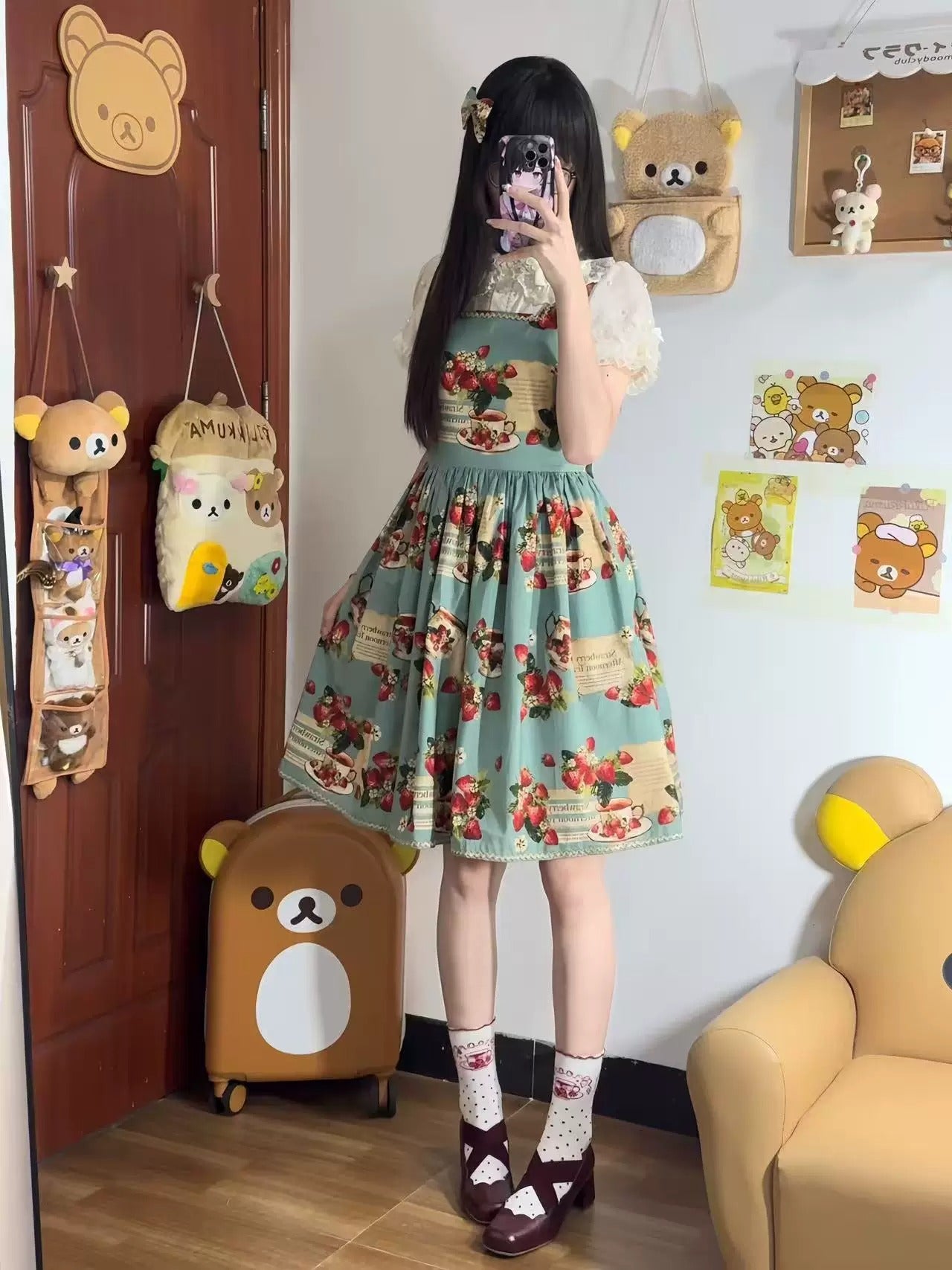 【受注予約~8/13】Strawberry Tea ワンピース・ジャンパースカート【with list】