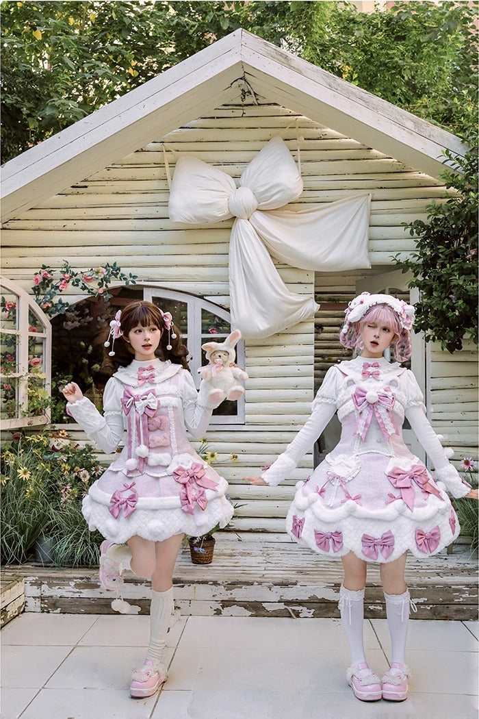 【受注予約~10/23】Frosted Sugar Rabbit ジャンパースカート・サロペット【双生小熊】