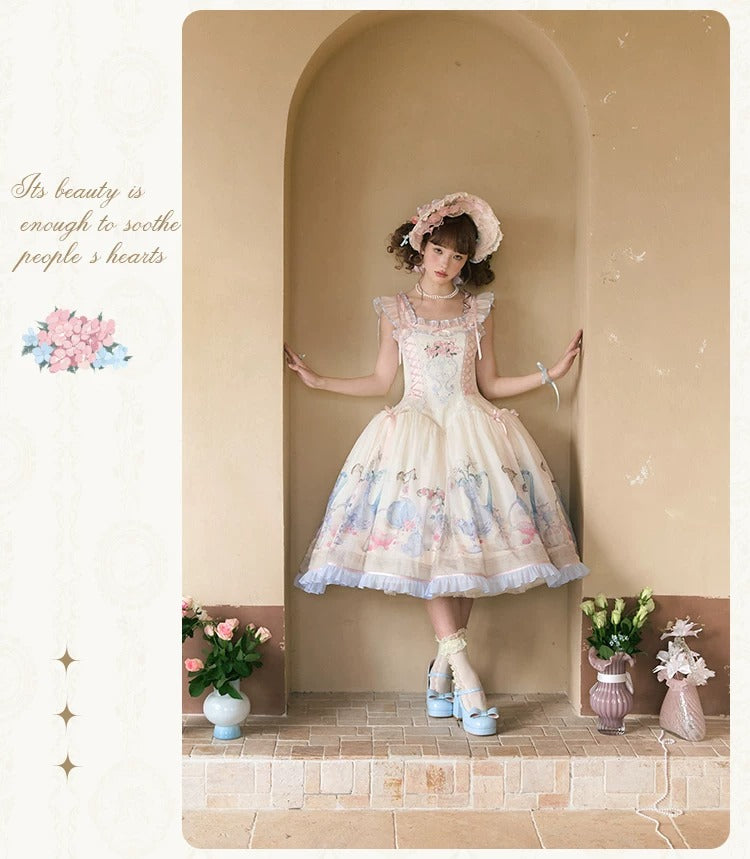 【受注予約~4/29】Fenton Curio Cabinet ワンピース・ジャンパースカート・エプロン【花与珍珠匣】