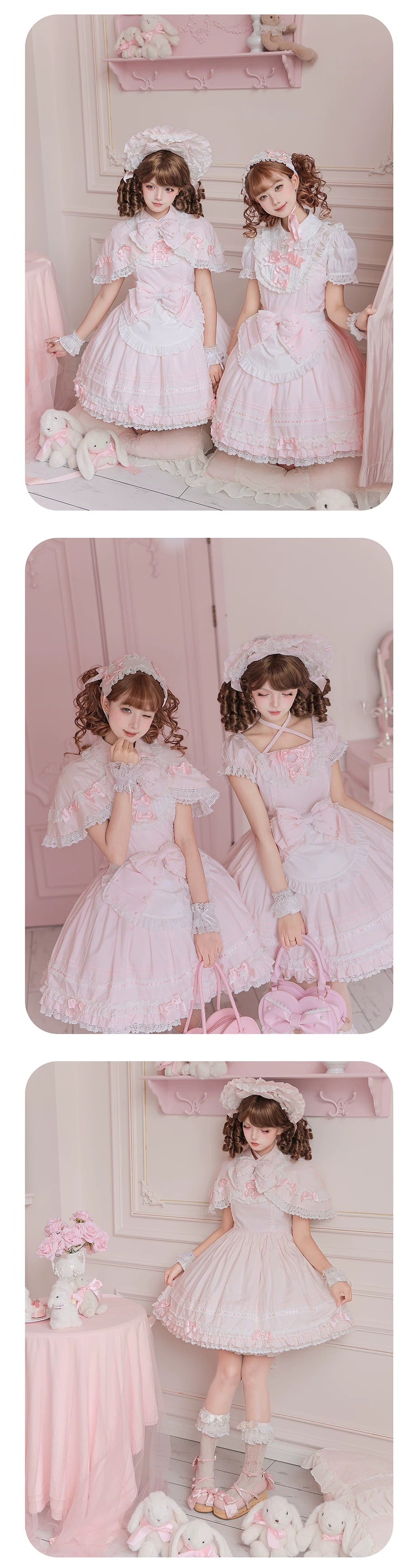 【受注予約~10/13】Pearl Doll ジャンパースカート・ワンピース【Sheep Puff】