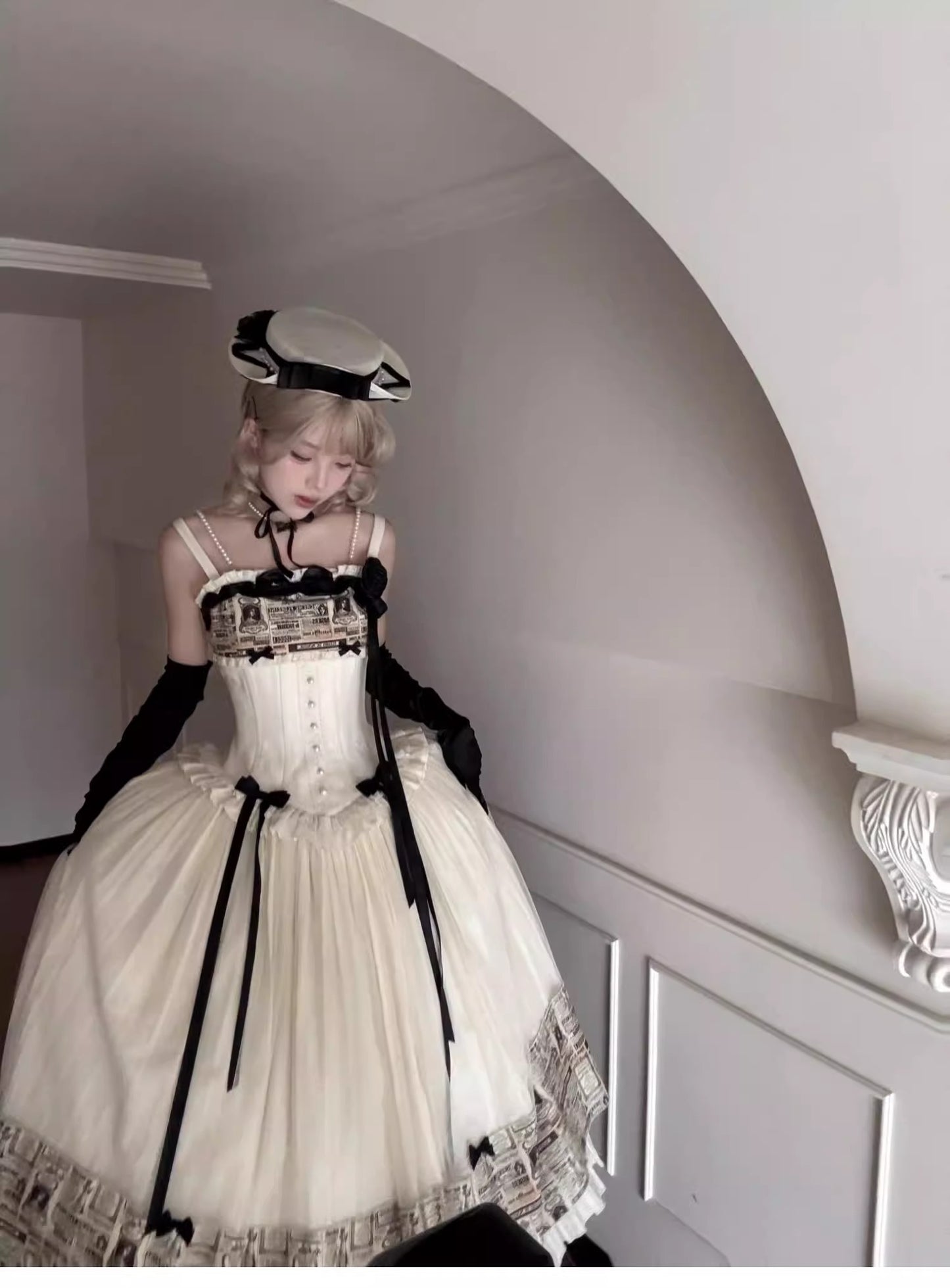 Letters from London ジャンパースカート【小欣】