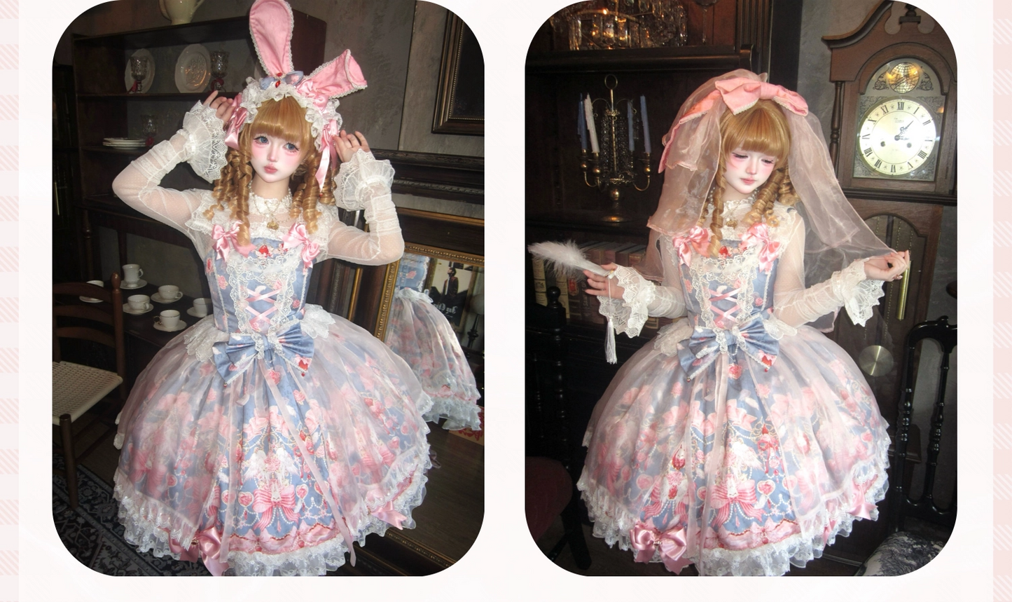 Strawberry Cupid Bunny ジャンパースカート【PG Lullaby】