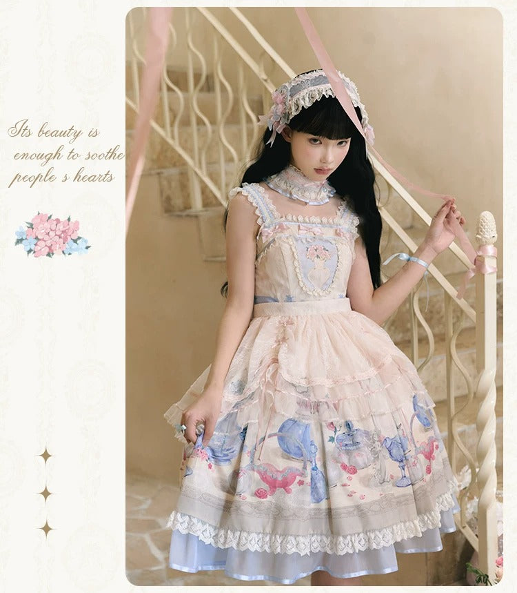 【受注予約~4/29】Fenton Curio Cabinet ワンピース・ジャンパースカート・エプロン【花与珍珠匣】