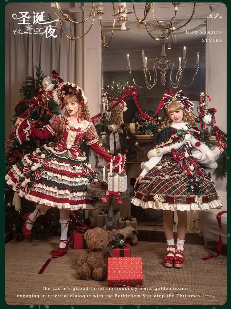 【受注予約~10/28】Christmas Eve ワンピース・ジャンパースカート【花与珍珠匣】