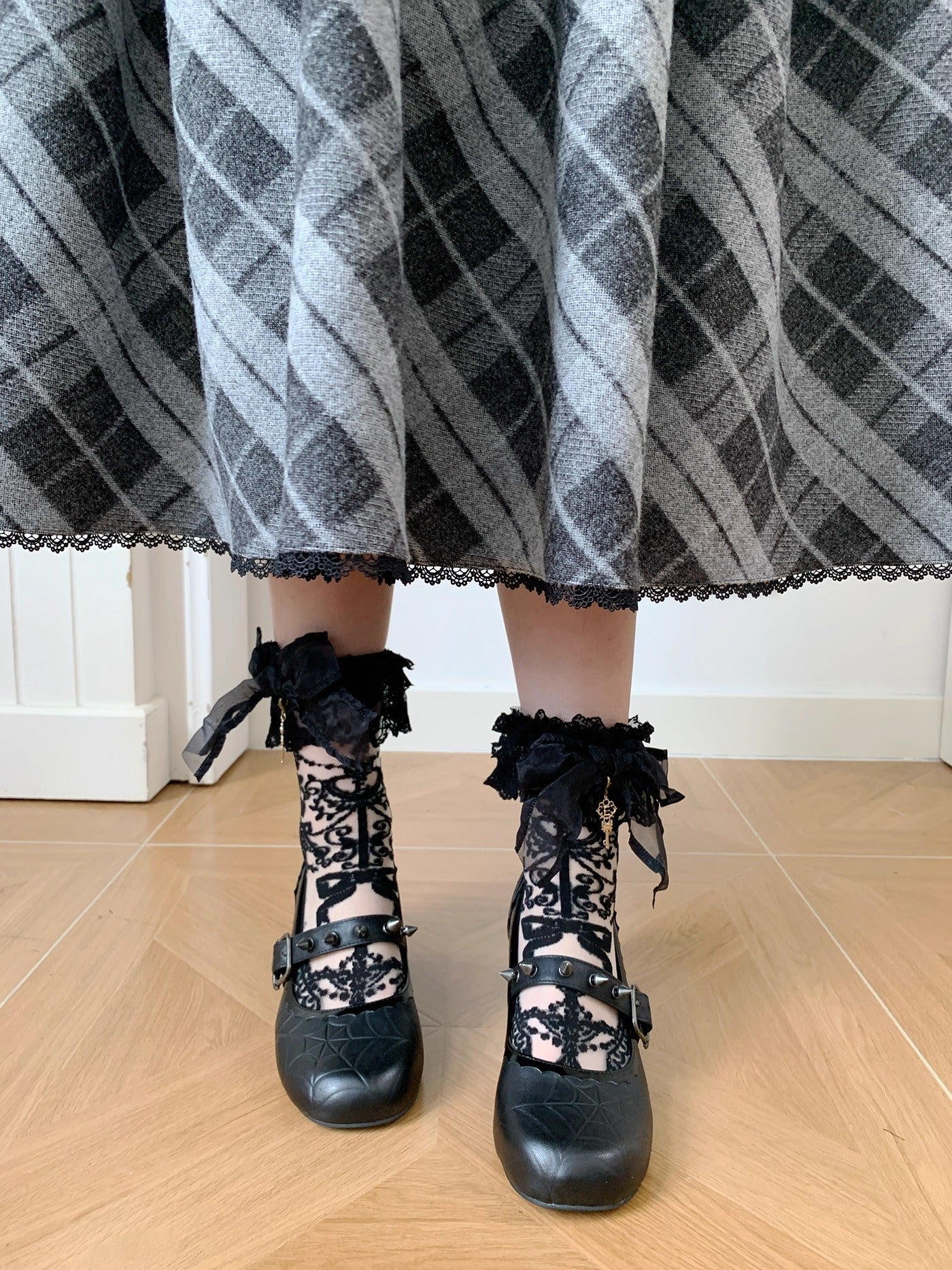 【受注予約~10/28】Bright Moon ジャンパースカート(チェック)【Little Dipper】