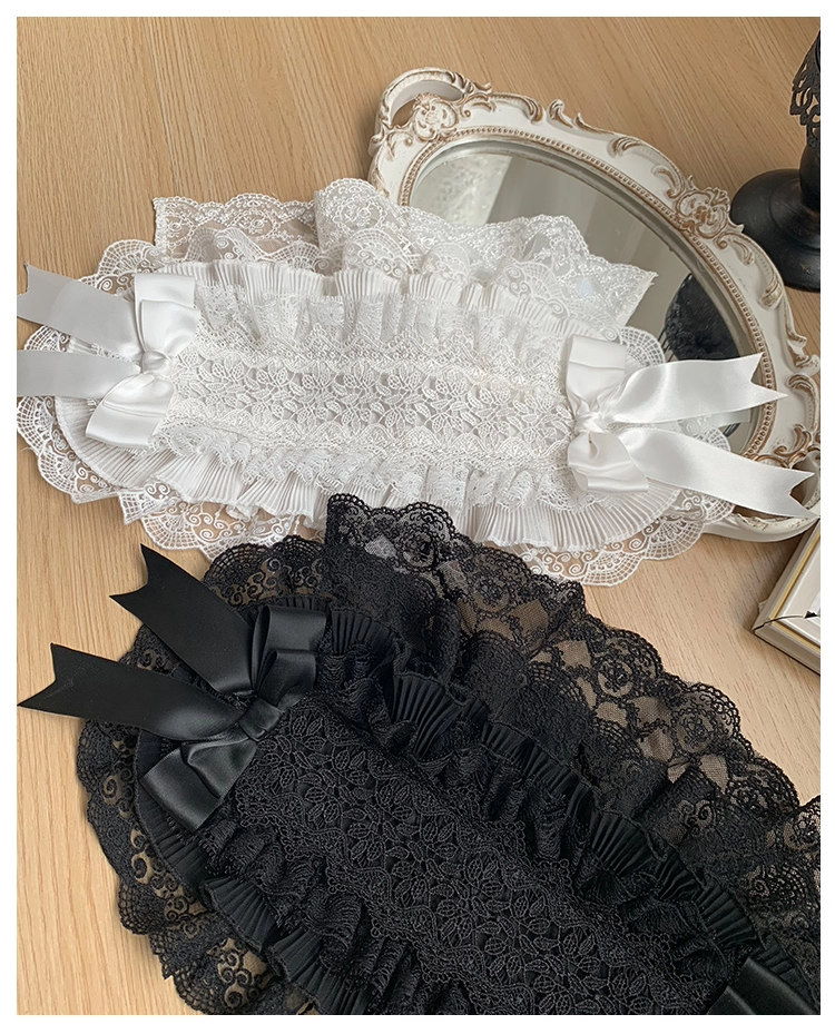 幅広レースヘッドドレス【With Puji】