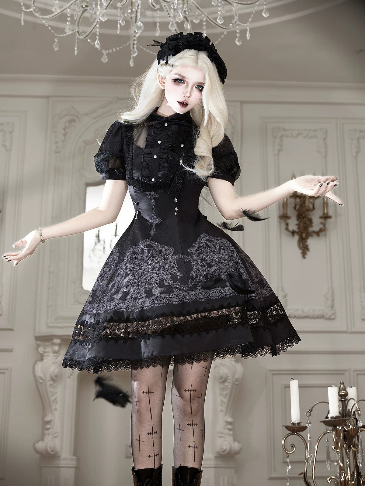 LACE LILY ワンピース【未知星辰的来信】