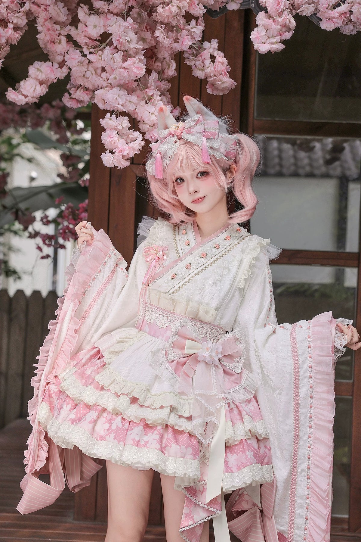 【受注予約~11/5】狐の嫁入り -SAKURA 2026 ver.- セットアップ【Felinae Cookie】