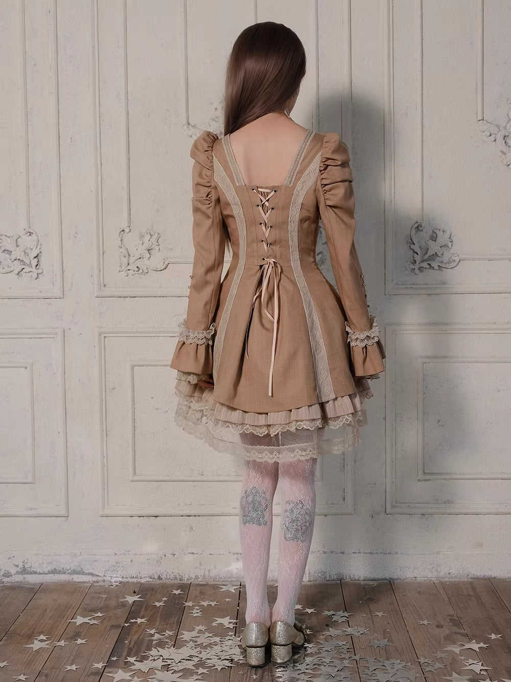 【受注予約~3/23】Embroidered Star ワンピース【魔女販售】