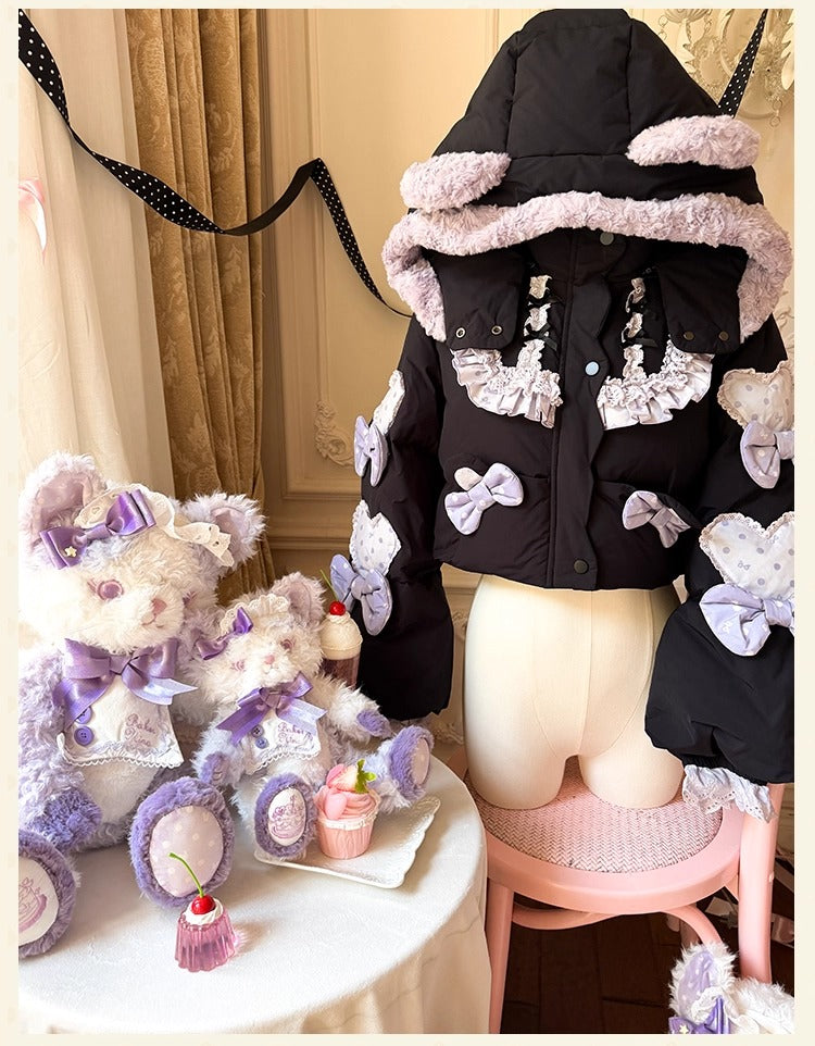 【受注予約~11/12】Winter Rabbit ショートダウンコート【花与珍珠匣】