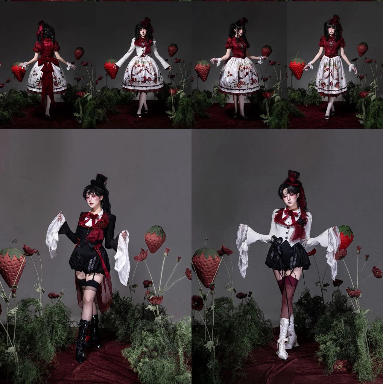 【受注予約~8/6】Strawberry Hunt アクセサリー【黒眼窩診療室】
