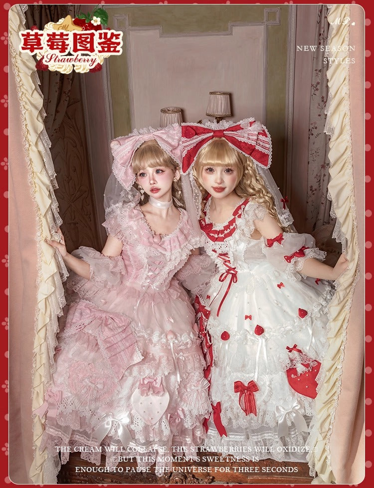 【受注予約~11/18】Strawberry Cake Illustration ワンピース(タイプ1)【花与珍珠匣】