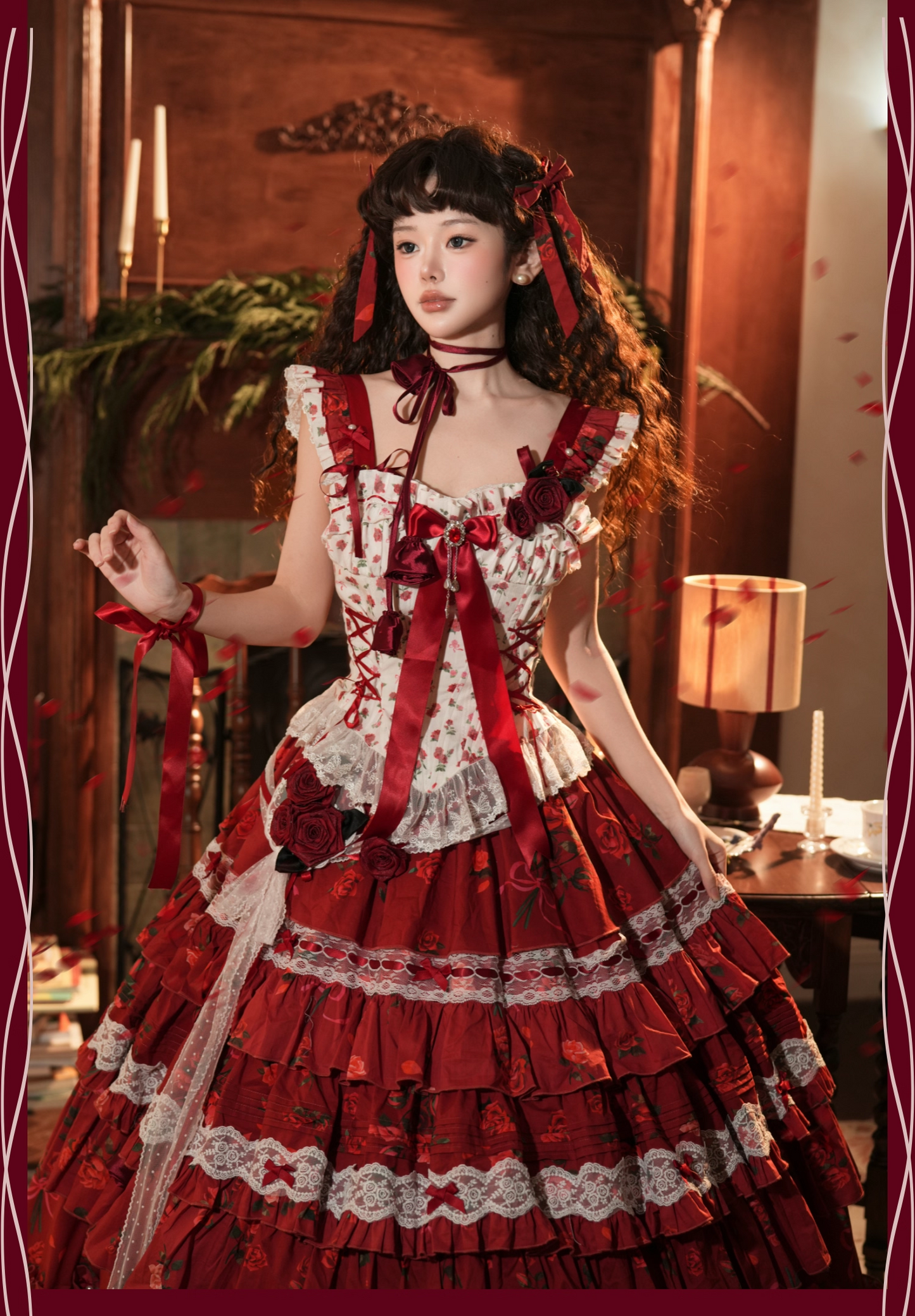 【受注予約~2/18】Little Rose ワンピース【signorina】