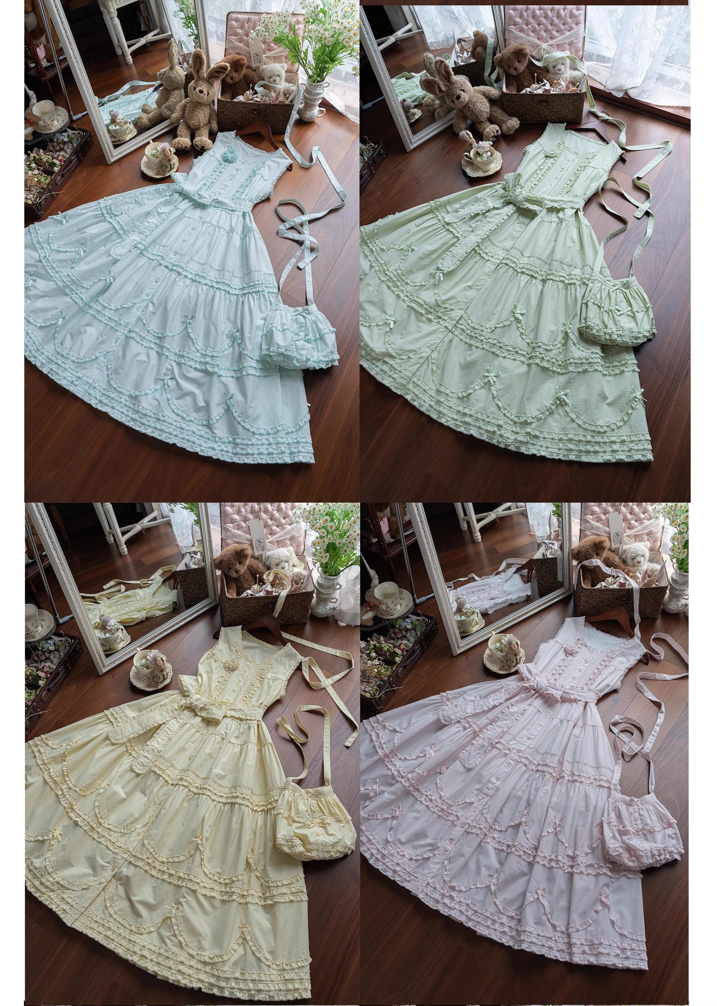 [Vorbestellungen bis 24. September] Warm Sun Palette Jumper Skirt (Typ 2) Lange Länge [Warm Sun Western Clothing]