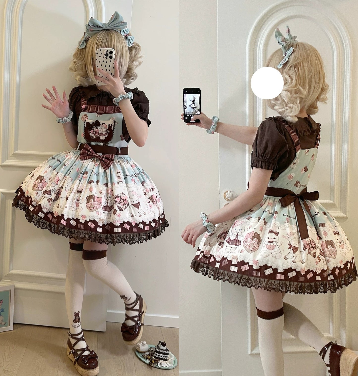 Chocolate Cat Jumperrock und Latzhose 【TwilightCrush】