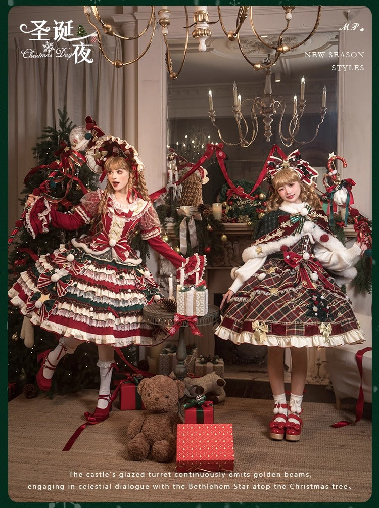 【受注予約~10/28】Christmas Eve ワンピース・ジャンパースカート【花与珍珠匣】