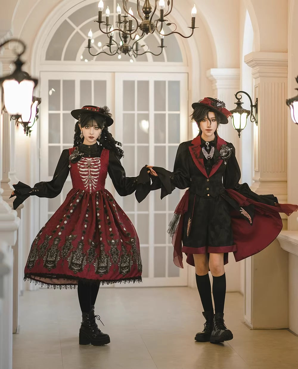 【受注予約~2/24】Returning on a Moonlit Night ジャンパースカート【Miss Point】