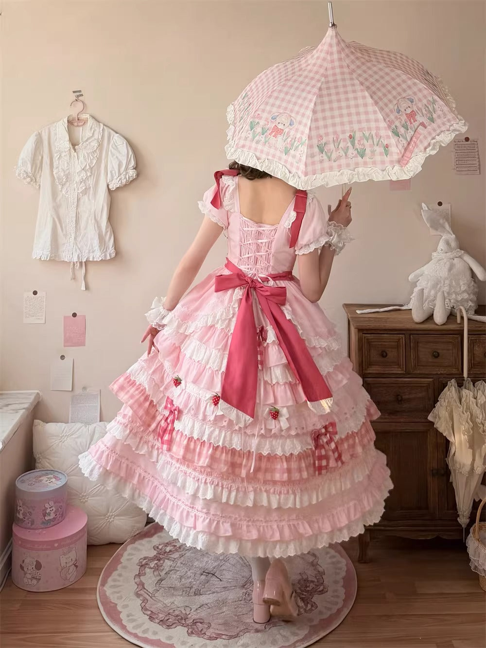 【受注予約~3/18】Berry Crepe ワンピース【Uncle's Workshop】