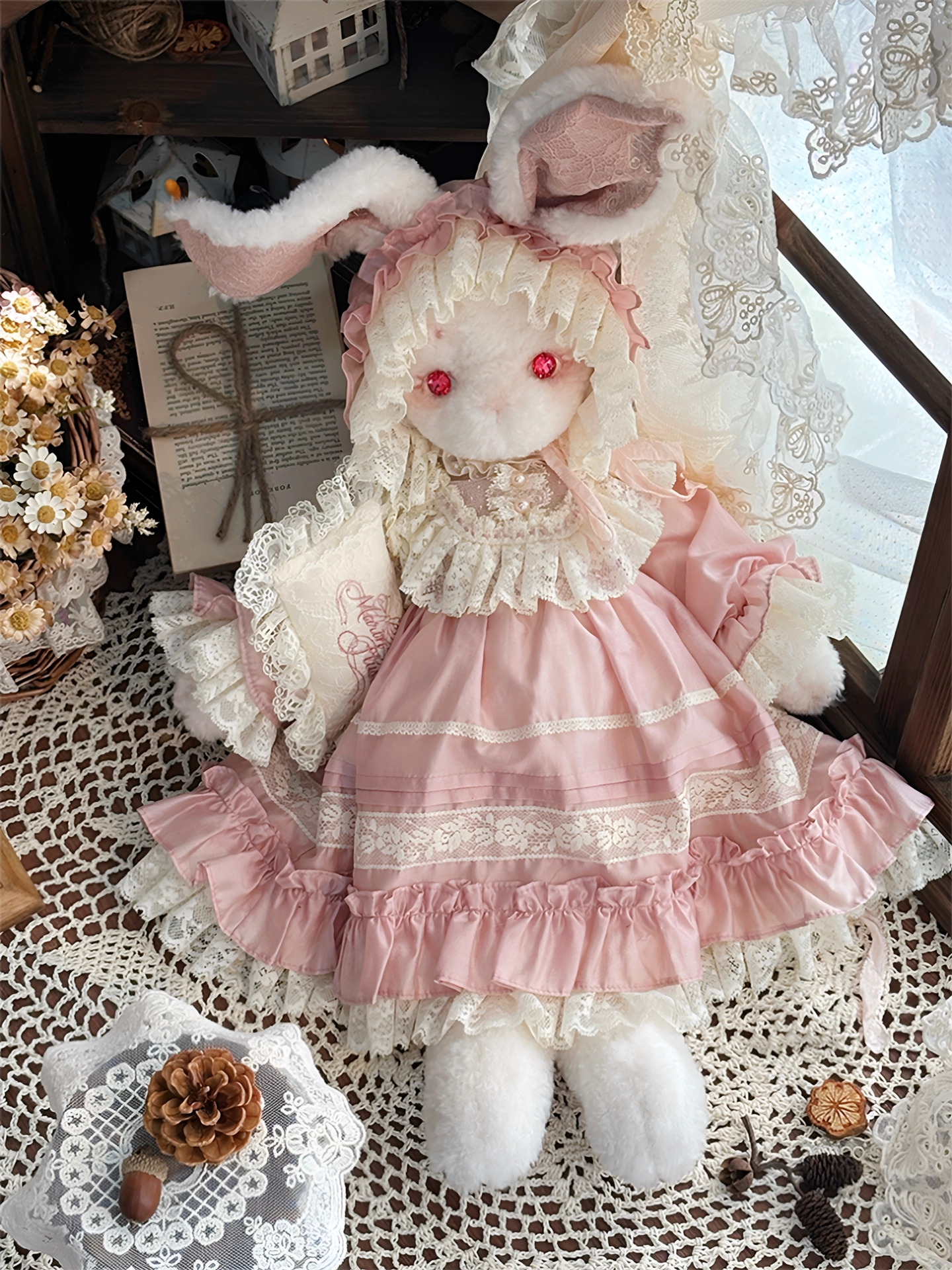 【受注予約~5/27】Sloth うさぎのぬいぐるみバッグ・お洋服つきフルセット【MarinFlust】