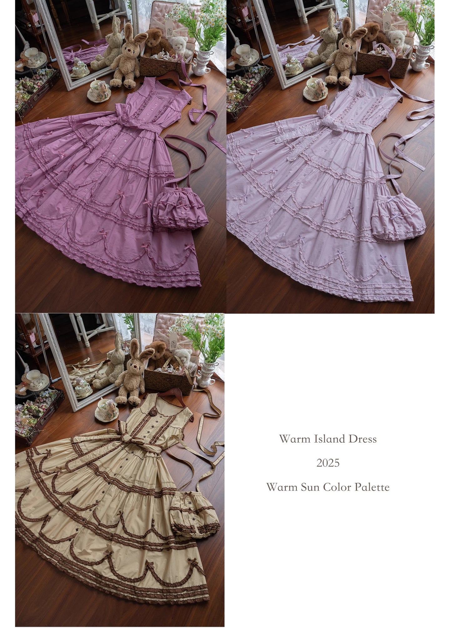 [Vorbestellungen bis 24. September] Warm Sun Palette Jumper Skirt (Typ 2) Lange Länge [Warm Sun Western Clothing]