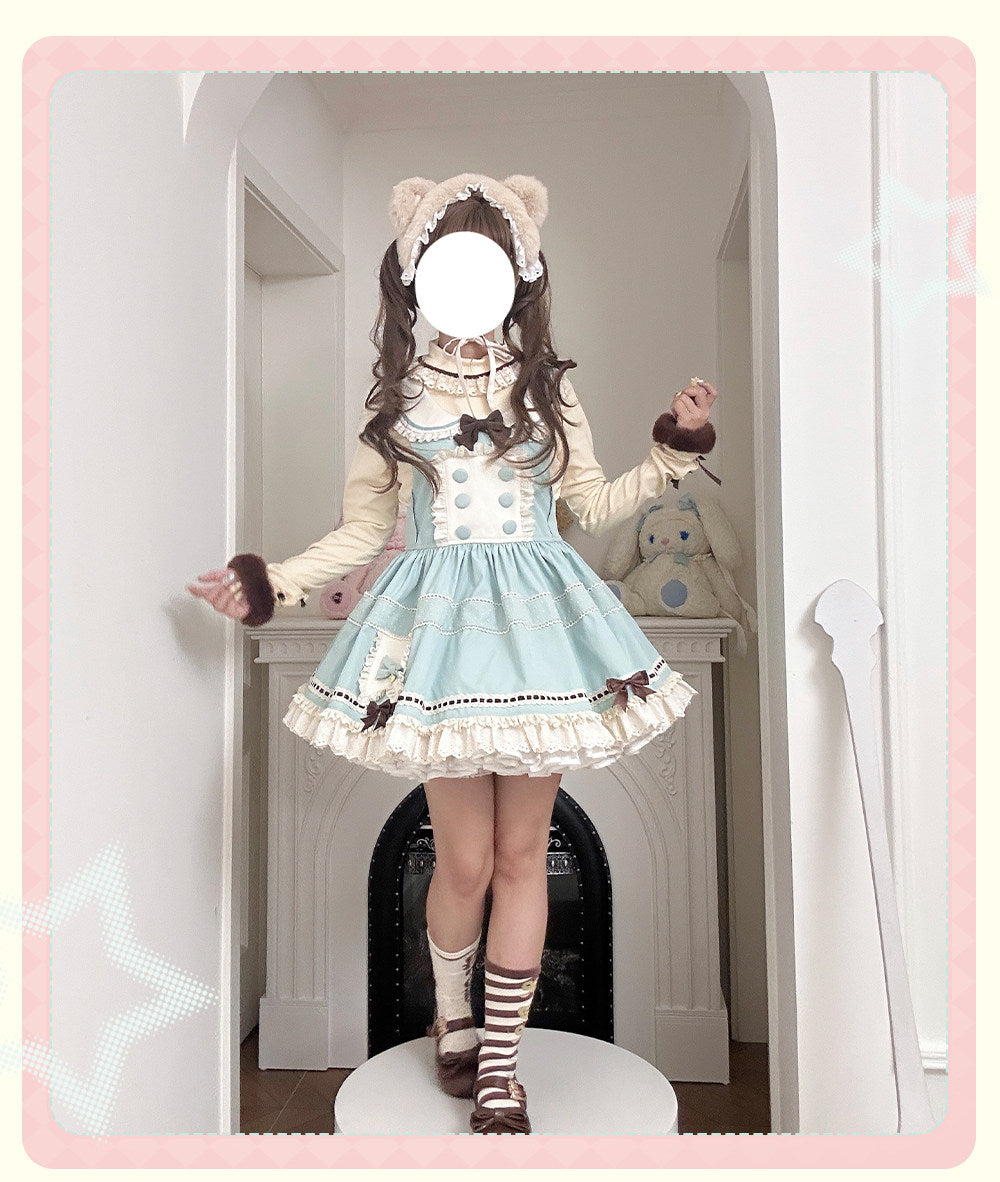 【受注予約~2/5】Sea Salt Crispy サロペット・ハットセット【momoko】
