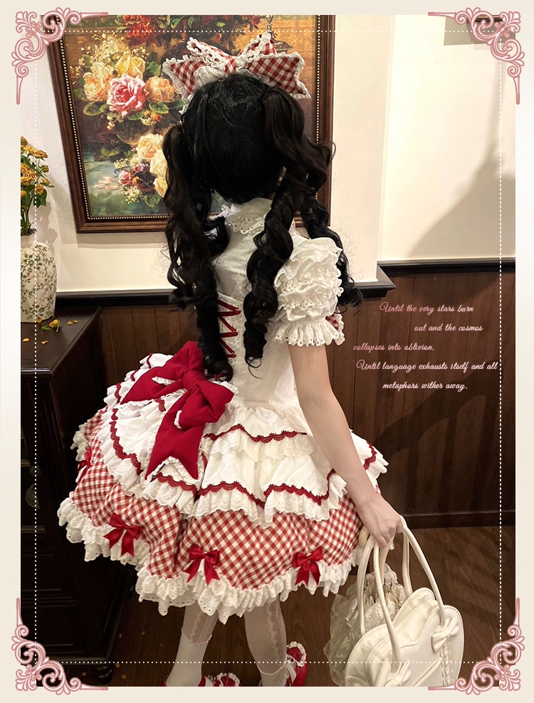 【受注予約~9/15】Sweetie Pie ジャンパースカート・カチューシャセット【櫻姫】