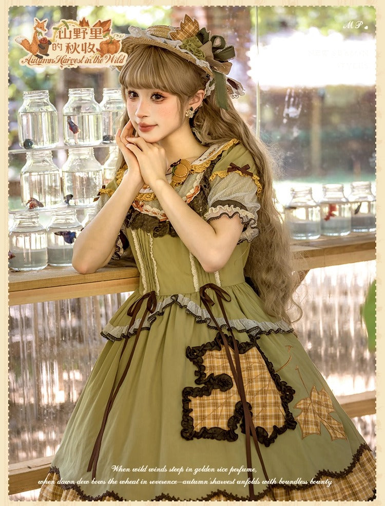[Pre-orders open until October 2nd] Autumn Harvest in the Hill One-Piece Dress [Flowers and Pearl Box]