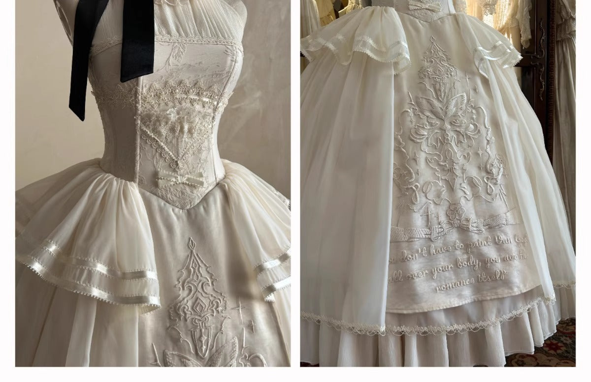 【受注予約~1/13】Liberty Letter ワンピース【Snow】