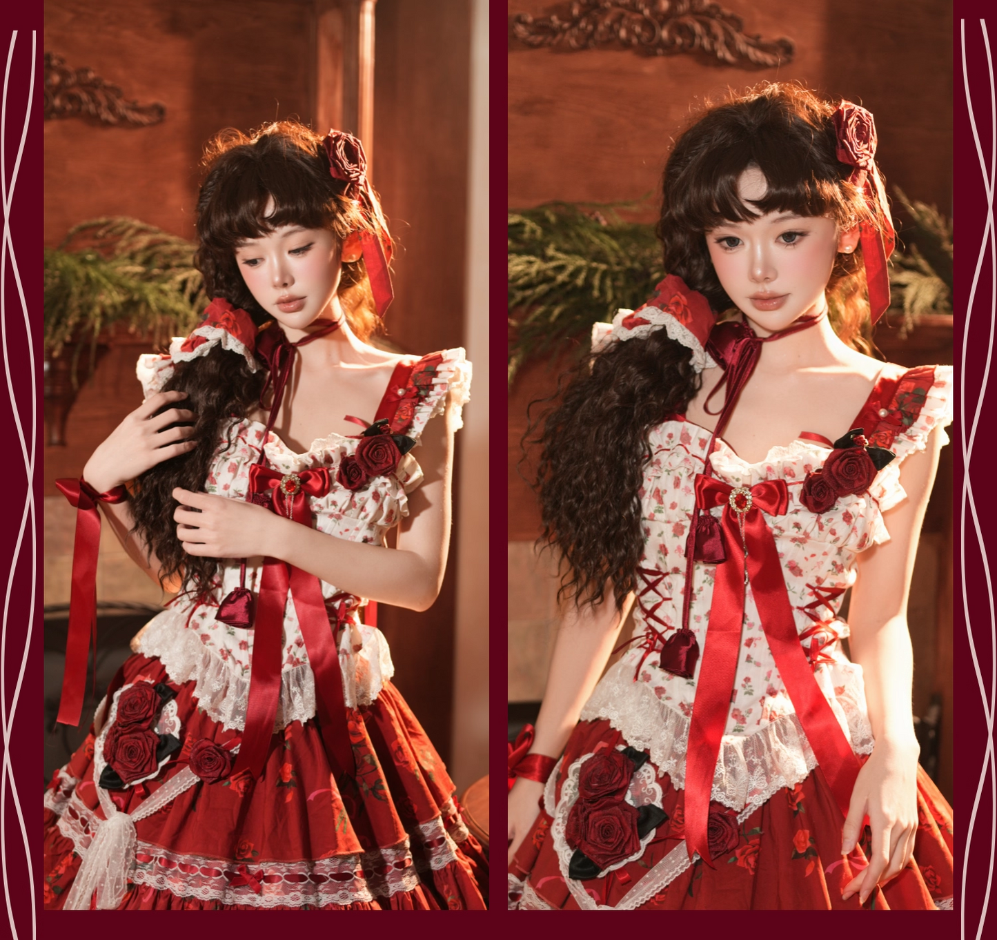 【受注予約~2/18】Little Rose ワンピース【signorina】