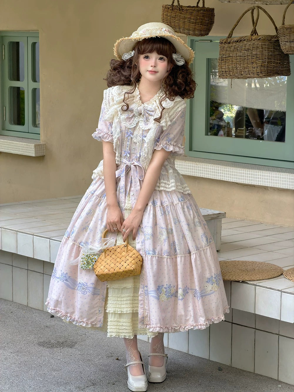 【受注予約~6/11】Blossom Lamb ワンピース(タイプ2)【Miss Point】