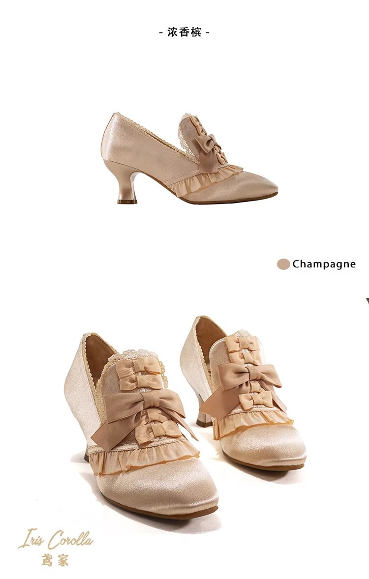 Marie Antoinette リボンヒールシューズ【Iris Corolla】 – Epetice