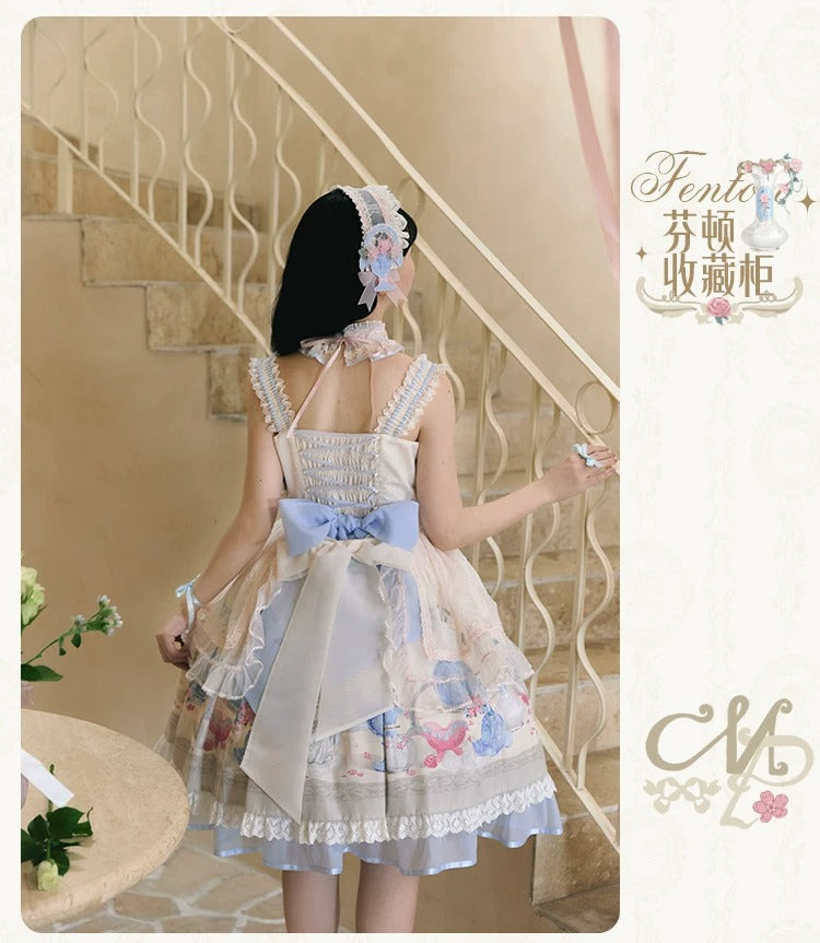 【受注予約~4/29】Fenton Curio Cabinet ワンピース・ジャンパースカート・エプロン【花与珍珠匣】