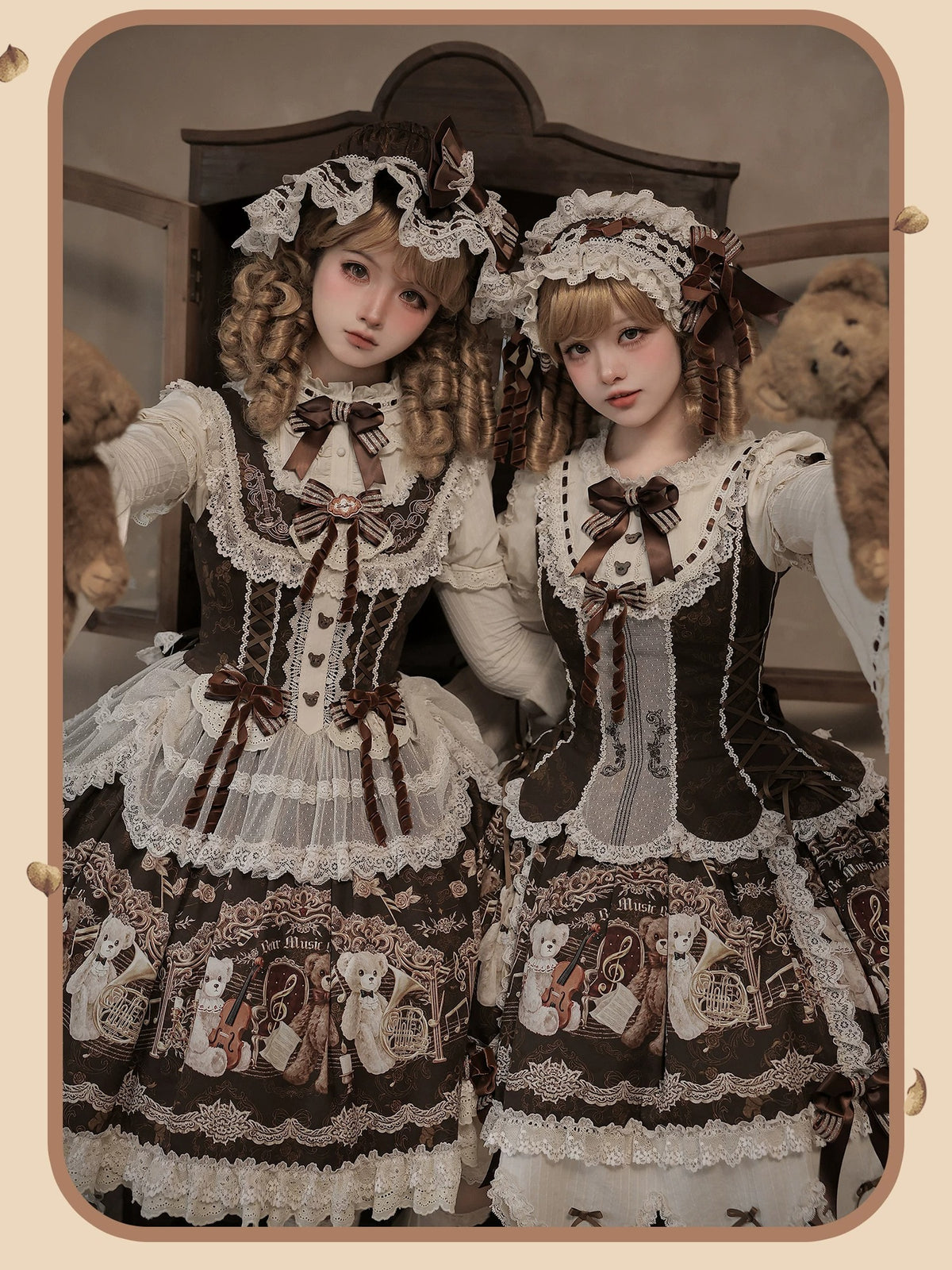 【受注予約~10/26】Teddy Bear Symphony アクセサリー【双生小熊】