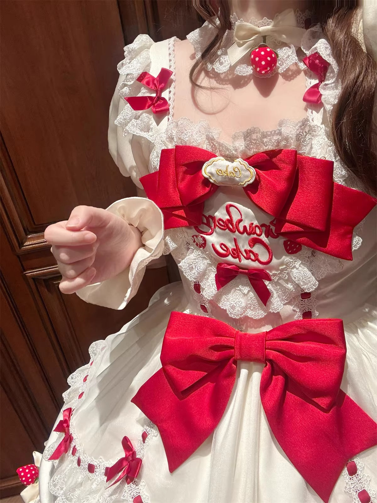 【受注予約~3/18】初雪苺 ワンピース・ジャンパースカート【Uncle's Workshop】