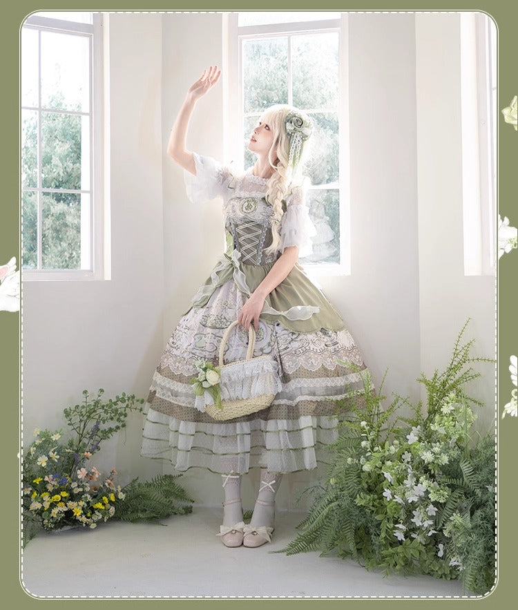 Tea Cup Rabbit ジャンパースカートセット【Melonshow】